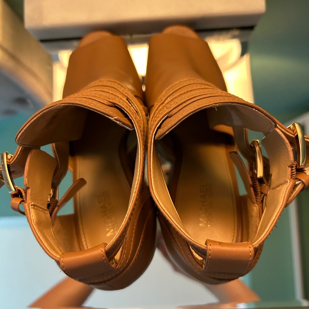 Mk Blaze Open Toe Ankle Boot Size 7.5 - image 6